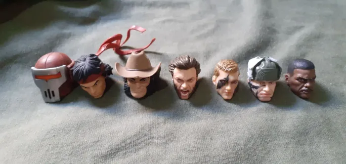 heads sculpt marvel legends e gi joe para figuras 1/12