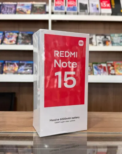 Xiaomi Redmi Note 15 128gb/6gbRAM Preto - Até 12x sem juros, Loja Física