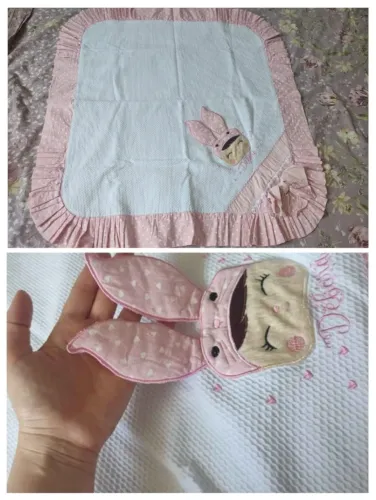Manta para Bebê com nome bordado - Débora