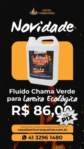 Fluído para Lareira Ecológica