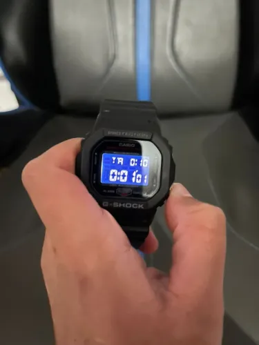 relogio g shock vermelho e preto