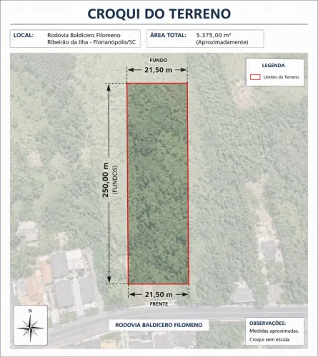 Lote Ribeirão da ilha 5.000,00 m