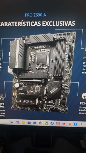 Kit i7 12700f placa mae z690a