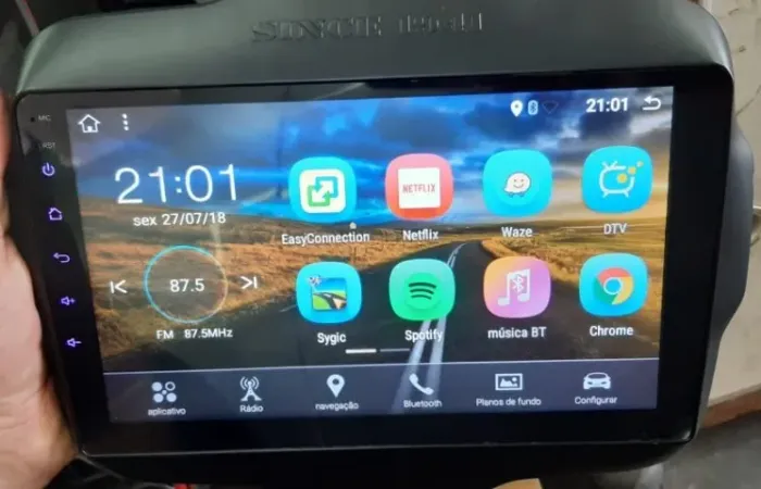Central Multimídia Renegade Nova na cx Sport Longitude Android 8 Gps Tv