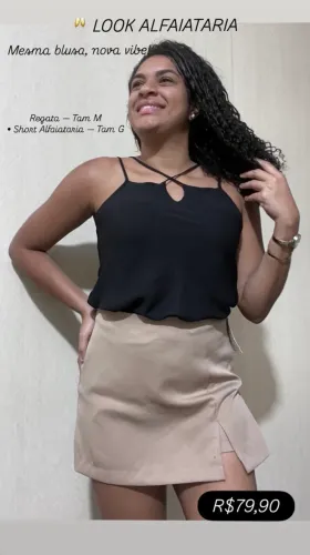 Blusa + short saia