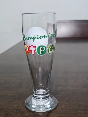 Copo de cerveja Palmeiras oficial, lata cofre oficial e copo Palmeiras simples