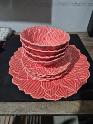 Kit pratos rosa