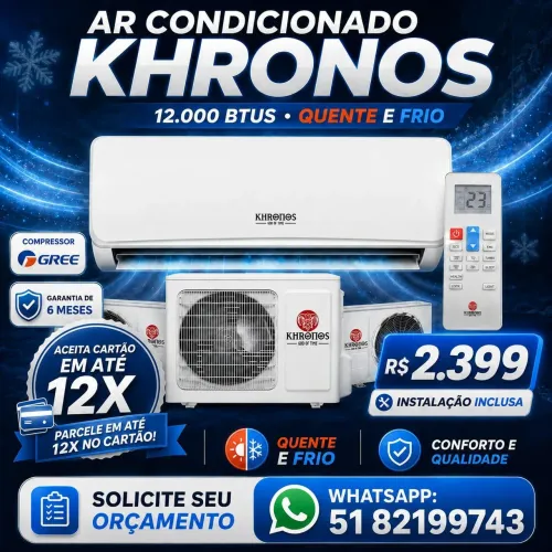 AR-CONDICIONADO KHRONOS 12.000BTUs 