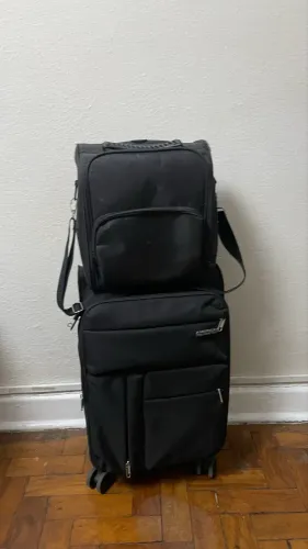 mala samsonite para voo + frasqueira