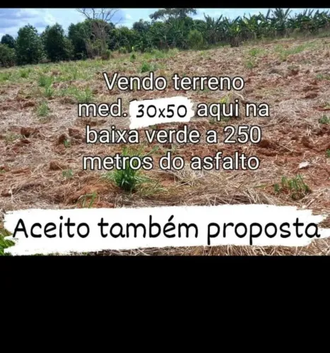 Vendo um terreno no Baixa verde