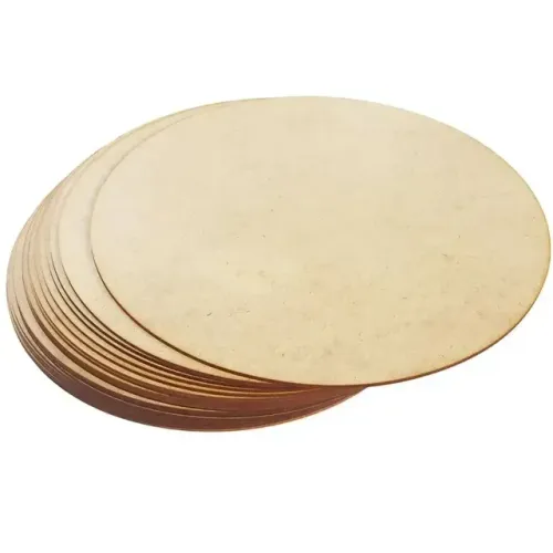 Kit com 100 un de Base Sousplat em MDF 35 cm 