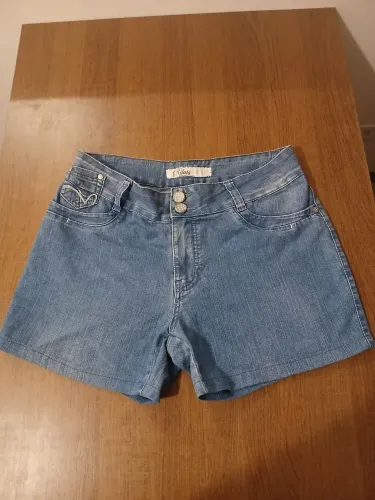 Shorts Jeans Riluts Plus Size Com Lycra Cós Largo Tam 46