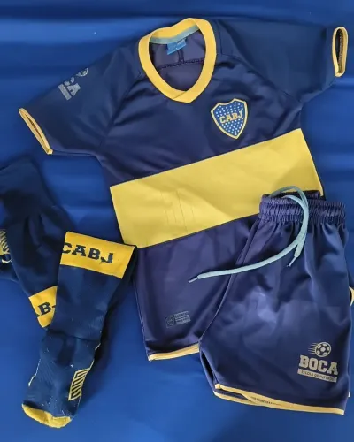 Uniforme oficial boca jr infantil