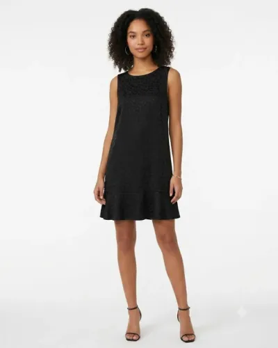Vestido preto Hering G/L com decote nas costas