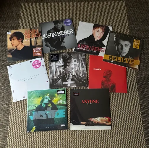 Coleção vinil Justin Bieber