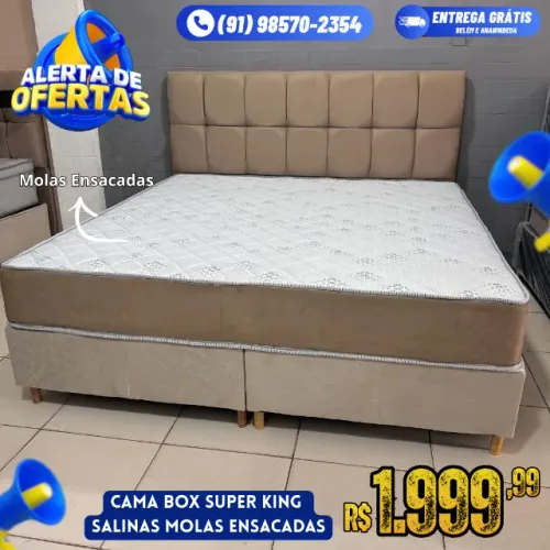 Cama Box Super King Molas Ensacadas Salinas 