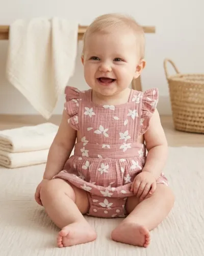 Romper Bebê SHEIN 3-6 Meses 100% Algodão - Estado de Novo
