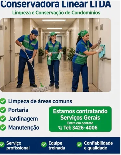 Vaga de Serviços Gerais
