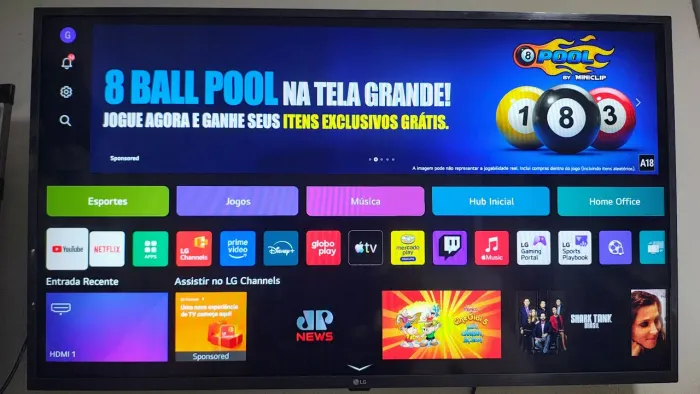 Smart TV LG 43" 43LR670PSA - Conservada e Rápida