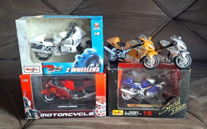 Kit 5 Miniatura Suzuki Hayabusa 1/18