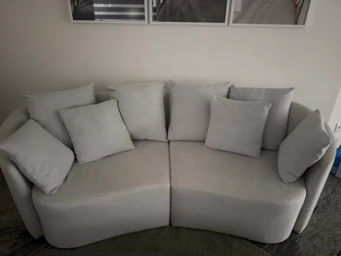 Sofá orgânico 3 lugares
