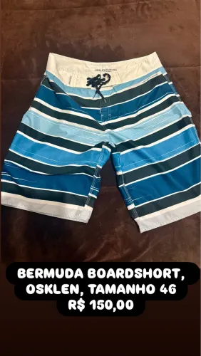 BERMUDA BOARDSHORT OSKLEN, TAMANHO 46