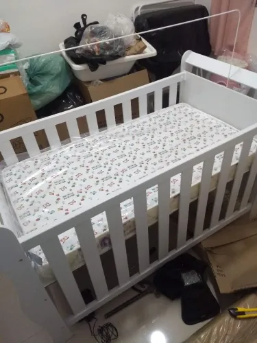 Berço Grão de Gente vira cama