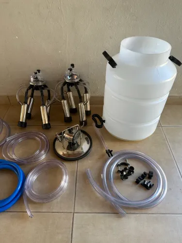 Conjunto para Ordenha Completa, tampa com duas saídas 