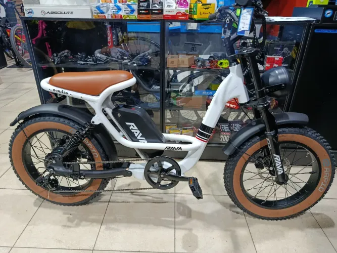 Bike motinha Rava E-Pulse 800W freio hidráulico 