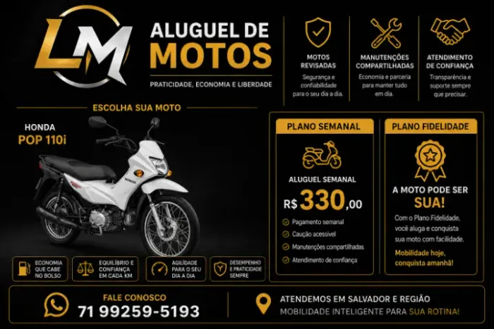Moto com proposta de compra