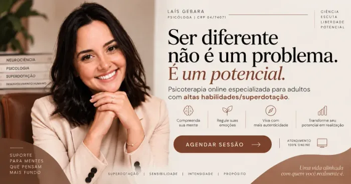 Psicóloga Clínica Online | Superdotação, Neurodivergência e Psicoterapia