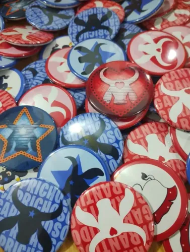 Bottons (broche) Caprichoso e Garantido - Parintins Bois Manaus Festa - NerdDog Store