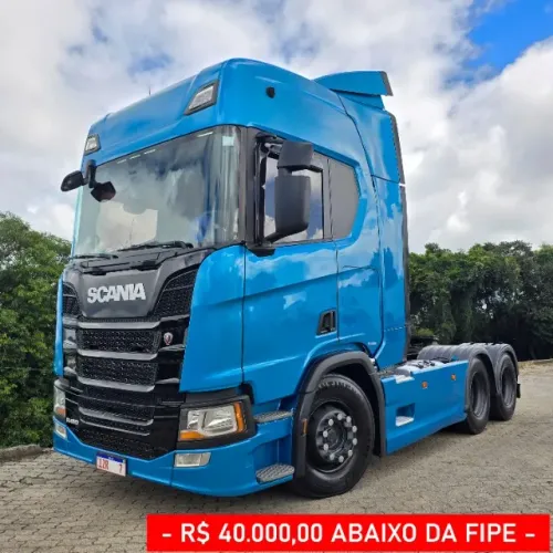 Scania R450 6x2 2020 - Edição BlueFun (Ún. dono - 40 Abaixo Fipe - Revisões na Scania)