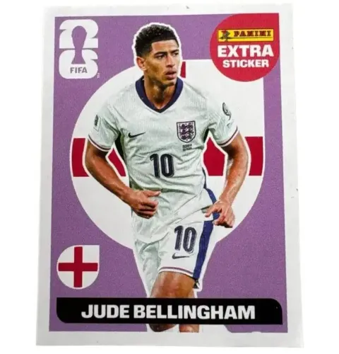 Figurinha Extra Sticker (ROXO)- Jude Bellingham (ENG) [imagem ilustrativa]