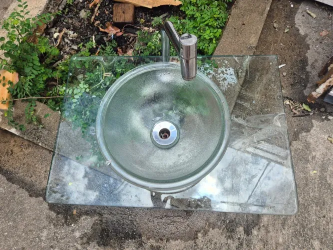 Cuba De banheiro de Vidro