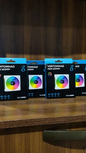 ventoinhas para computador 120mm RGB refrigeração gabinete gamer 1200RPM