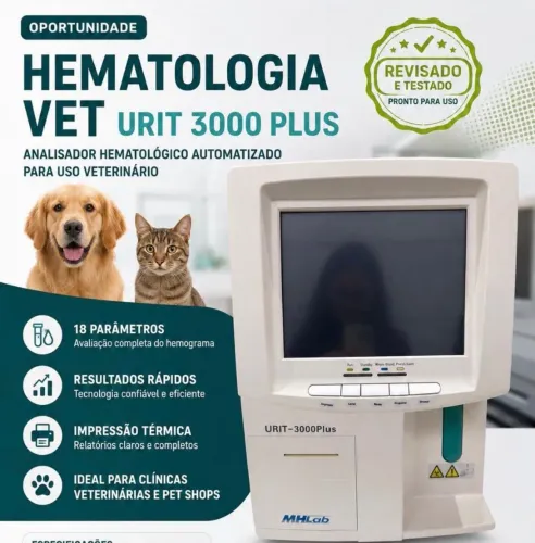 Analisador Contador Hematológico Veterinário Automático URIT
