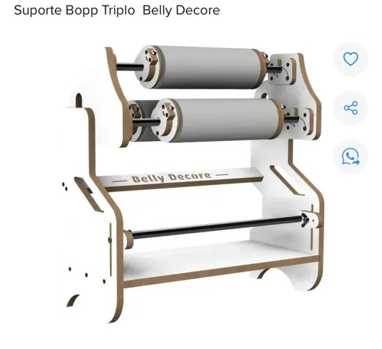 Suporte para BOPP triplo Belly Decore