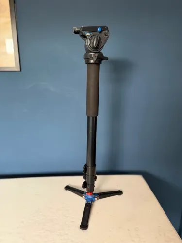 Monopé Profissional Benro A48F + Cabeça Fluida S4