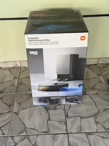 Aspirador robô lançamento xiaomi 6 max preto 35 mil pa de sucção - novo