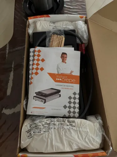 máquina de fazer crepe suíço