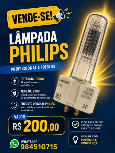 Lâmpada Philips 1000w