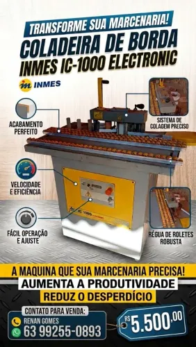 Coladeira de Borda Inmes IC-1000 Electronic