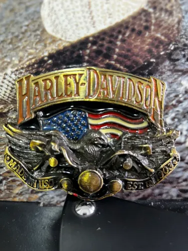 Fivela original Harley Davidson anos 90