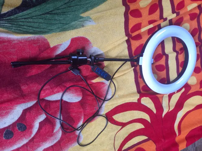 Ring light iluminado
