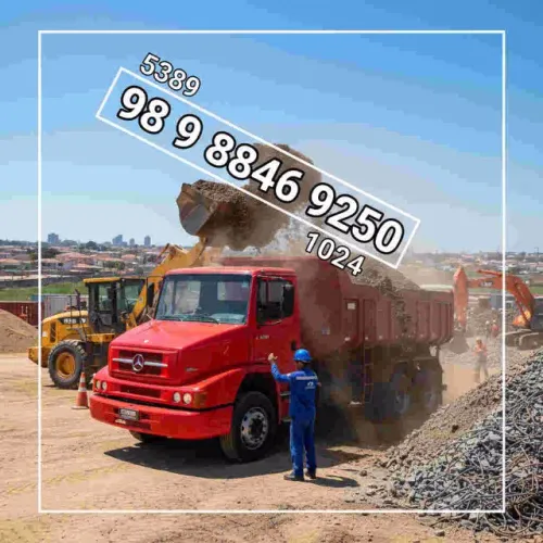 Carrada d matacão, pedras, areia, barro, entulhos, aterro etc.. Disk Carrada