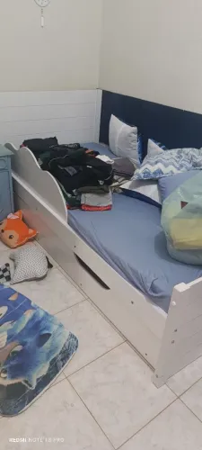 Cama com bicama (nuvem lateral)