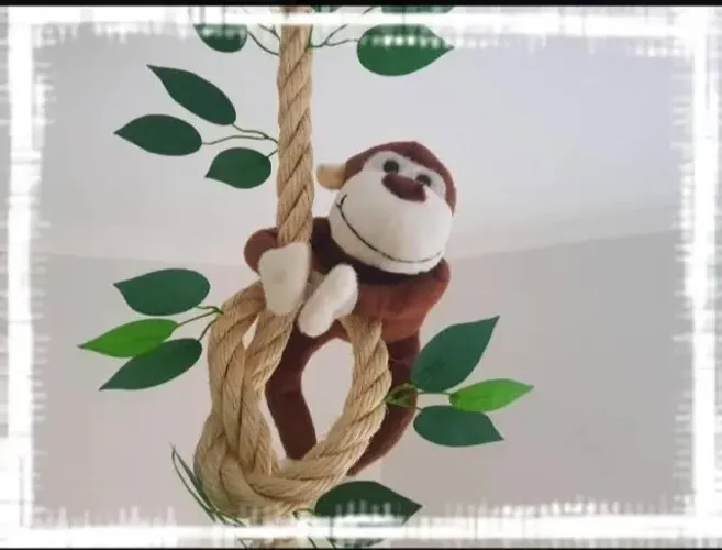 Luminária infantil safari retro rustica