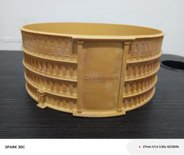 Balde de pipoca original 3D Coliseu (Gladiador 2)