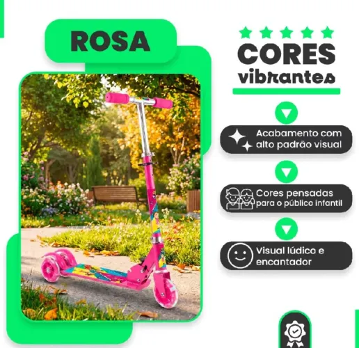 Patinete Infantil 3 rodinhas